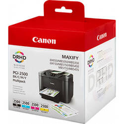 Canon oryginalny ink / tusz PGI-2500, 9290B004, CMYK, blistr, 1295s, Canon Multi pack MAXIFY iB4050, ib4150, MB5050, MB5150, 5350,