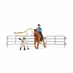 Schleich - Kowbojka i łapanie na lasso 42577