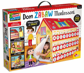 Montessori Dom zabaw zestaw gier puzzle karty domek 88782 LISCIANI