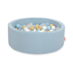 Suchy basen minky H-30 cm z piłkami 300szt. - misty blue