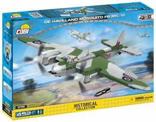 COBI 5718 Historical Collection WWII Samolot brytyjski De Havilland Mosquito FB Mk.VI 452 klocki p3