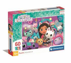 Clementoni Puzzle 60el SuperColor Koci Domek Gabi. Gaby's Dollhouse 26202