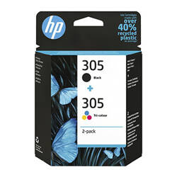 HP oryginalny ink / tusz 6ZD17AE, HP 305, HP 2-pack DeskJet 2300, DeskJet 2710, DeskJet 2720, DeskJet