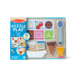 MELISSA Drewniane puzzle magnetyczne Lody 16 elementów 31006