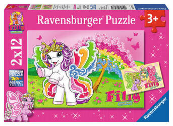 Puzzle 2x12 Filly Księżniczka Scarlet RAVENSBURGER