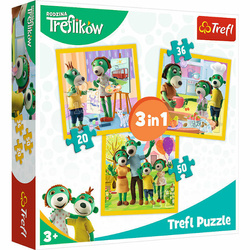 Puzzle 3w1 Razem jest wesoło. Rodzina Treflików 34850 p8