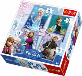 Puzzle 4w1 Frozen 34210 Trefl