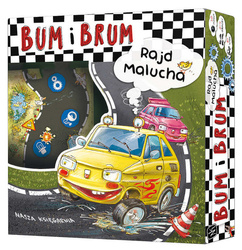 Puzzle + gra 2w1 BUM i BRUM. Rajd Malucha. Nasza Księgarnia